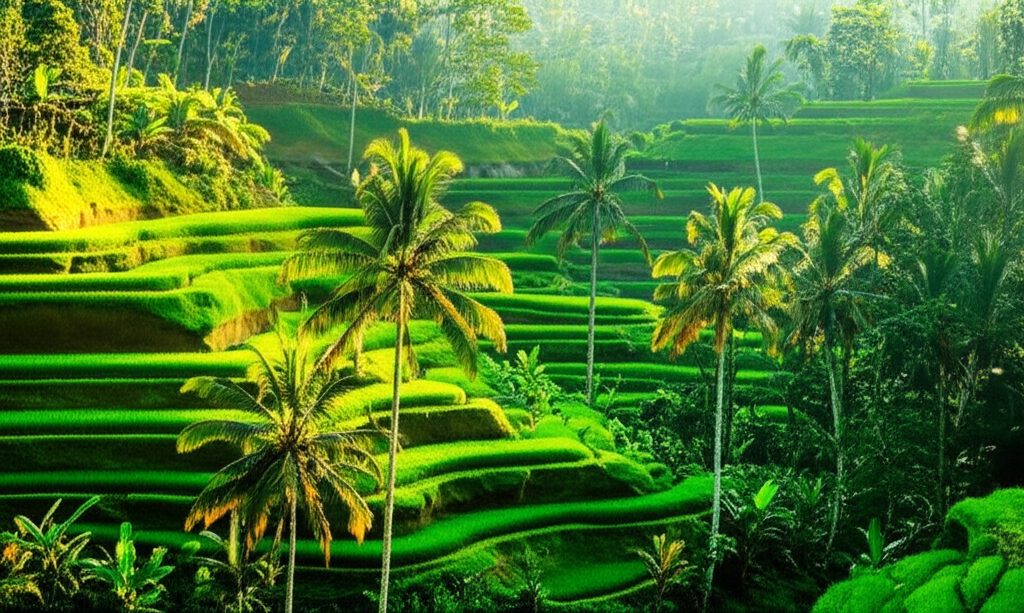 발리 우붓 라이스 테라스 전경