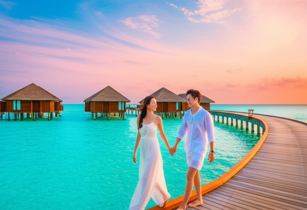 허니문 상품 이미지 - 로맨틱한 해변 리조트